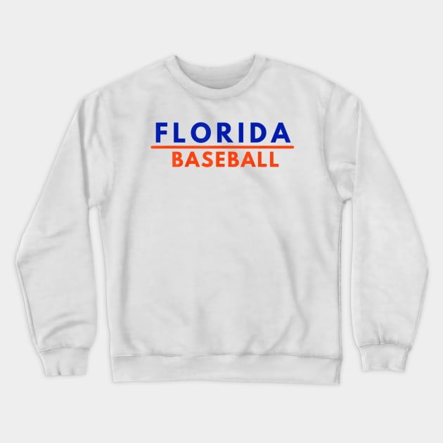 florida baseball Crewneck Sweatshirt by Qurax